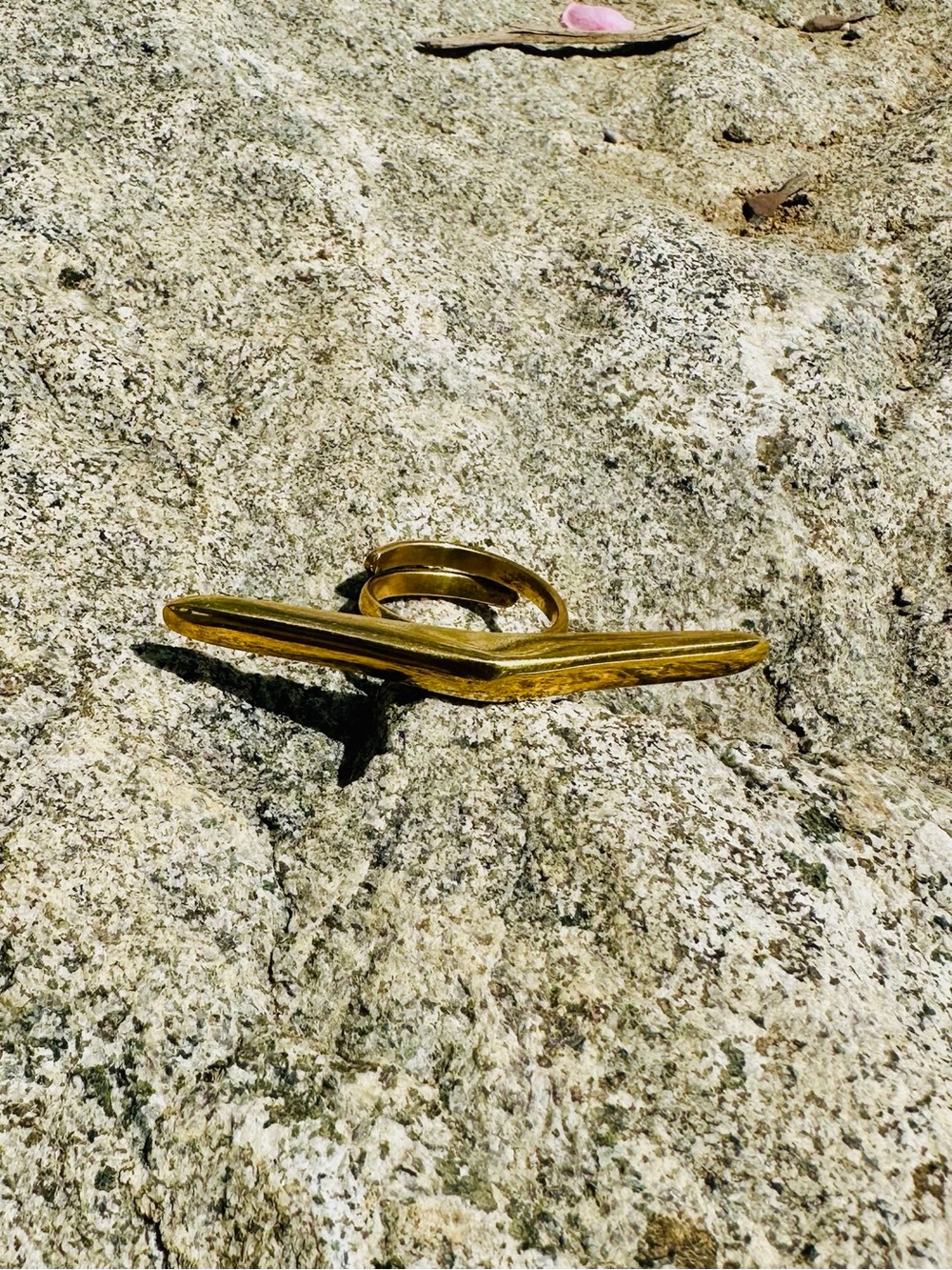 Brass Women’s Chevron Ring